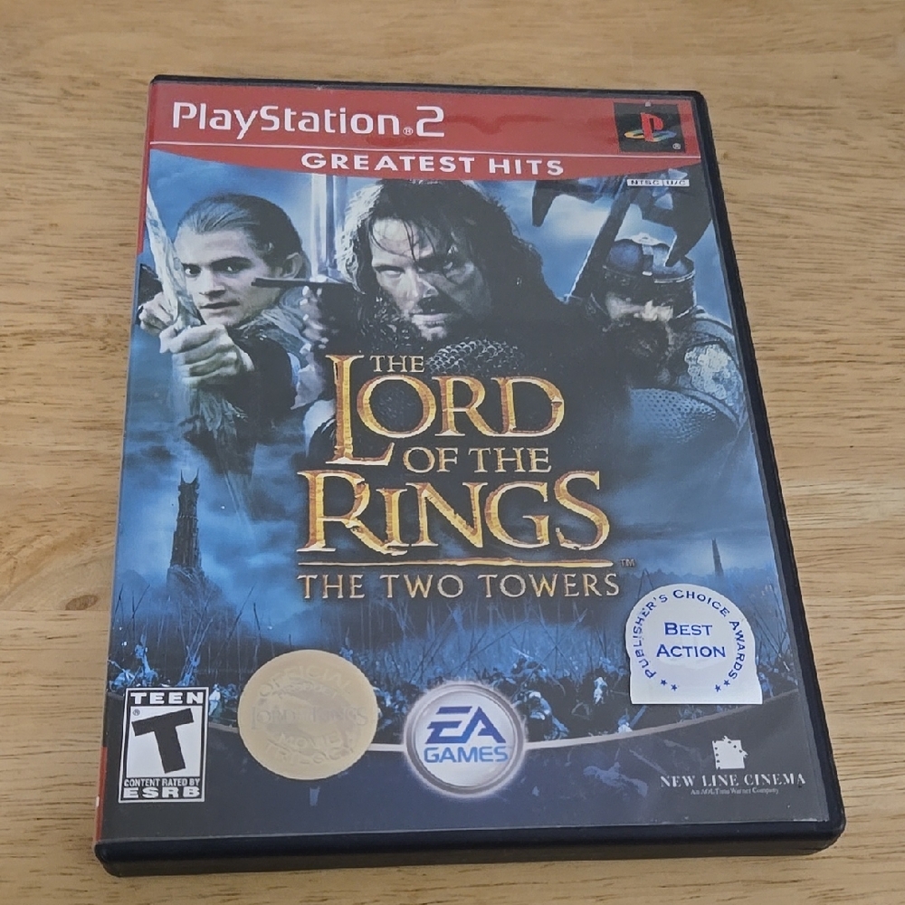 Play Station 2 The Lord Of The Rings The Two Towers Game